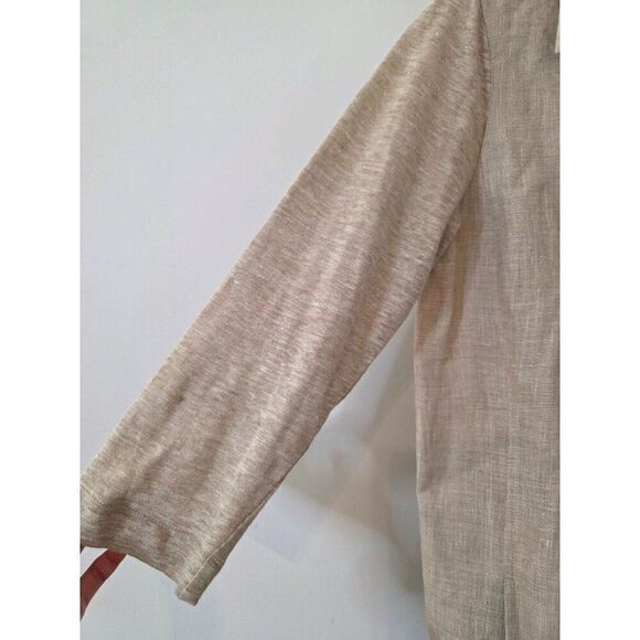 Lafayette148 Linen Beige Dress S - Picture 3 of 11